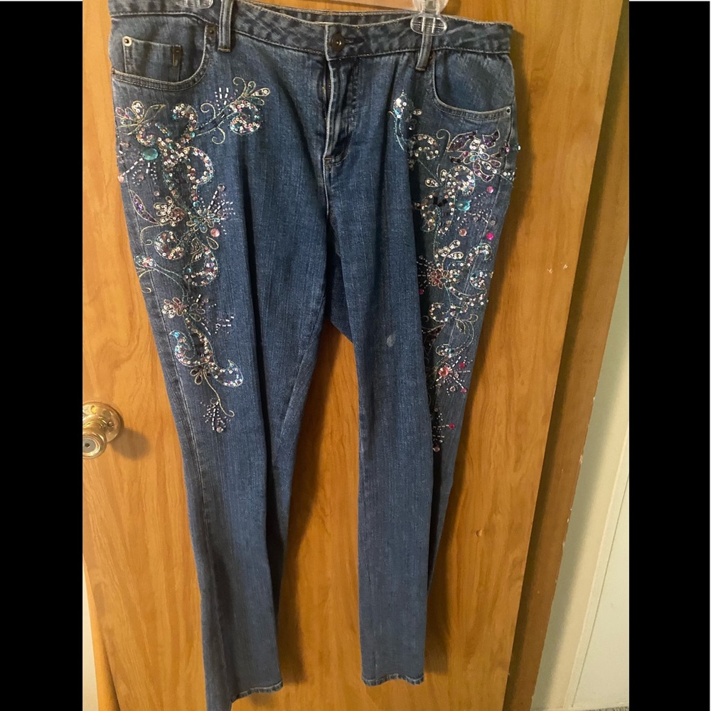 Cache embellished jeans